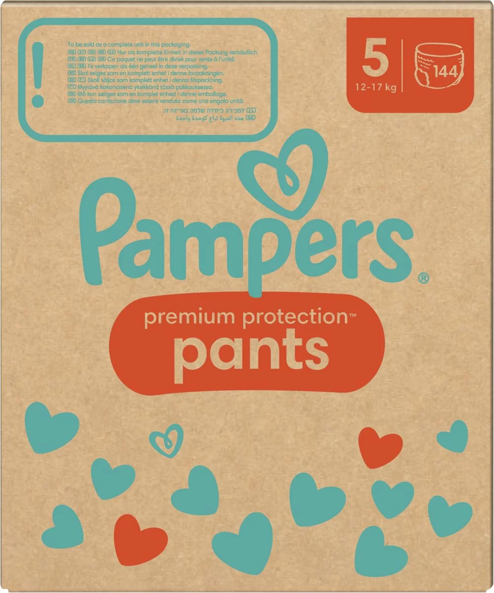 Pampers® Pampers Premium Protection Pants - Maat 5 (12kg - 17kg) - 144 Luierbroekjes - Maandbox 15 Pampers® Pampers Premium Protection Pants - Maat 5 (12kg - 17kg) - 144 Luierbroekjes - Maandbox - Afbeelding 13