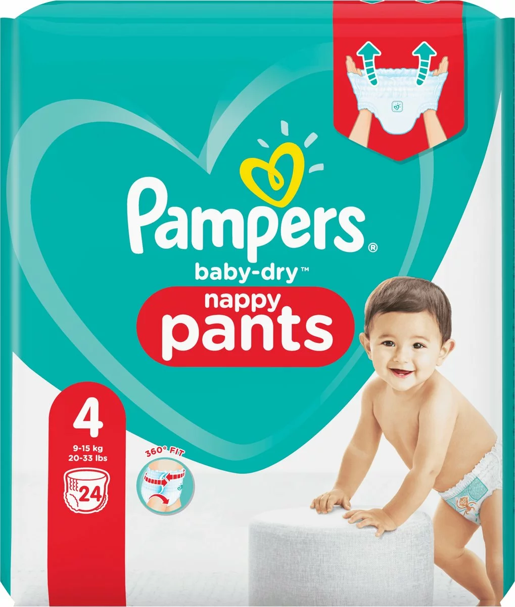 Pampers® Pampers Baby-Dry Pants Maat 4 (9kg-15kg) - 24 Luierbroekjes 15 Pampers® Pampers Baby-Dry Pants Maat 4 (9kg-15kg) - 24 Luierbroekjes - Afbeelding 13