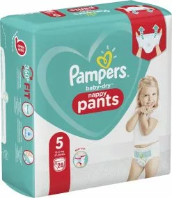 Pampers® Pampers Baby Dry Pants Maat 5 - 28 Luierbroekjes -Pampers Katoenen luiers Verkoopwinkel 1040x1200