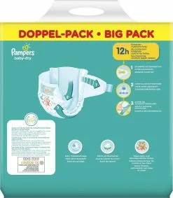 Pampers® Pampers Baby Dy Maat 5+ - 116 Luiers (2x58) - 12-17KG 13 Pampers® Pampers Baby Dy Maat 5+ - 116 Luiers (2x58) - 12-17KG -Pampers Katoenen luiers Verkoopwinkel 1048x1200
