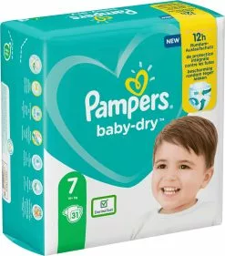 Pampers® Pampers Baby-Dry Maat 7 (15kg+) - 31 Luiers 17 Pampers® Pampers Baby-Dry Maat 7 (15kg+) - 31 Luiers -Pampers Katoenen luiers Verkoopwinkel 1056x1200