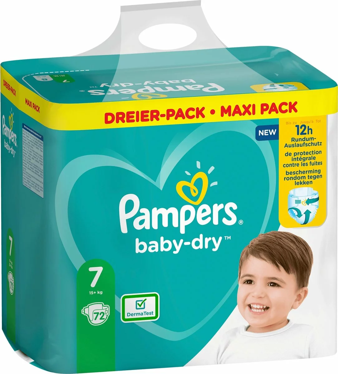 Pampers® Pampers - Baby Dry - Maat 7 - Mega Pack - 72 Luiers 5 Pampers® Pampers - Baby Dry - Maat 7 - Mega Pack - 72 Luiers - Afbeelding 3