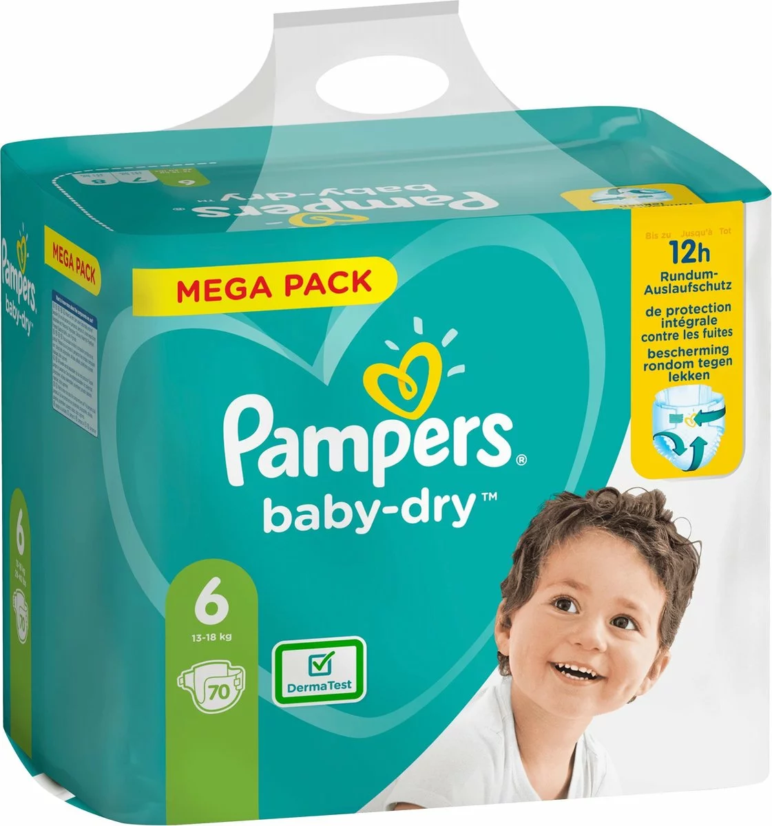 Pampers® Pampers Baby Dry Maat 6 - 70 Luiers 4 Pampers® Pampers Baby Dry Maat 6 - 70 Luiers - Afbeelding 2
