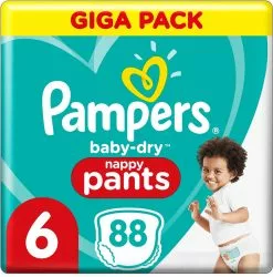 Pampers® Pampers - Baby Dry Pants - Maat 6 - Mega Pack - 88 Luierbroekjes -Pampers Katoenen luiers Verkoopwinkel 1186x1200 3