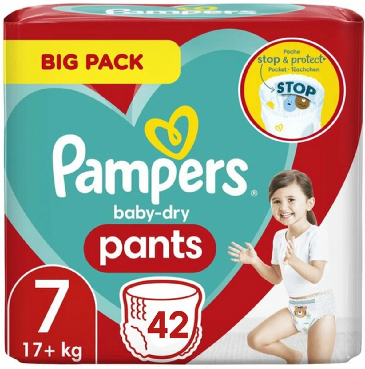 Pampers® Pampers Baby Dry Pants Maat 7 - 42 Luierbroekjes 8 Pampers® Pampers Baby Dry Pants Maat 7 - 42 Luierbroekjes - Afbeelding 6