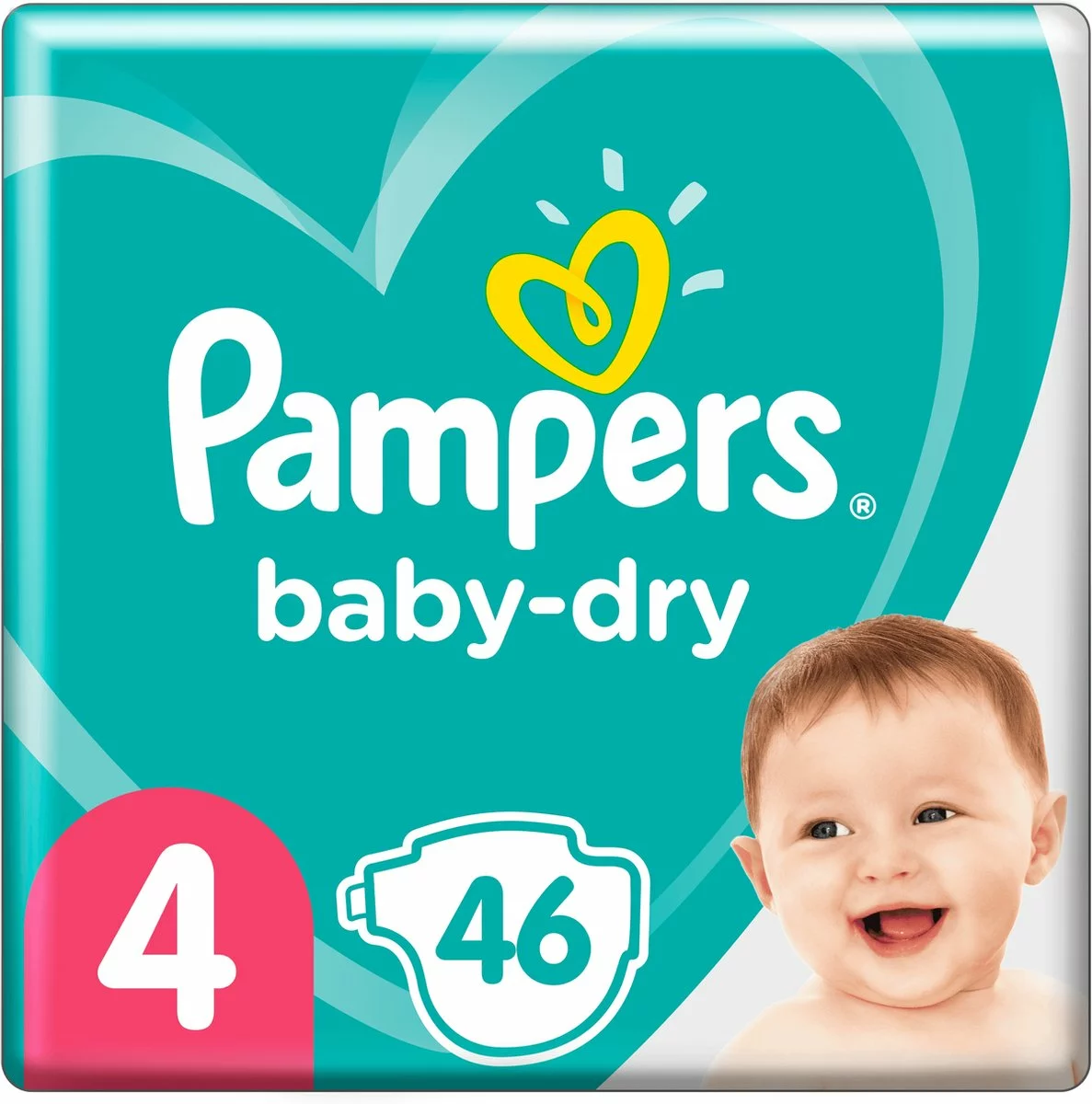 Pampers® Pampers Baby-Dry Maat 4, 46 Luiers, Tot 12 Uur Bescherming, 9-14kg 8 Pampers® Pampers Baby-Dry Maat 4, 46 Luiers, Tot 12 Uur Bescherming, 9-14kg - Afbeelding 6