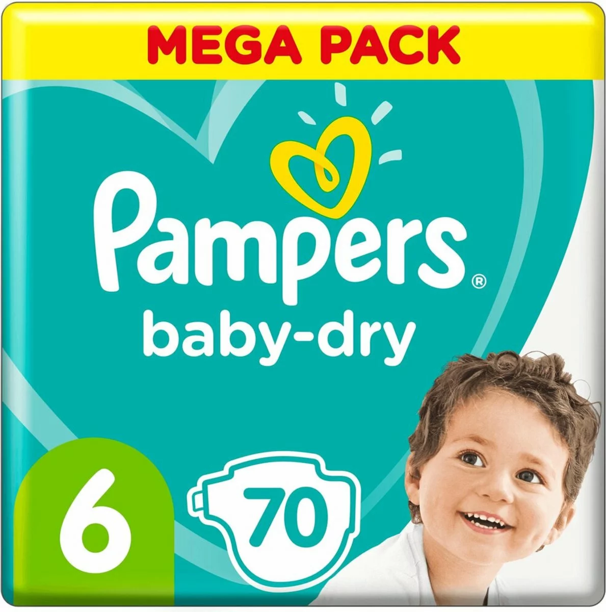 Pampers® Pampers Baby Dry Maat 6 - 70 Luiers 3 Pampers® Pampers Baby Dry Maat 6 - 70 Luiers