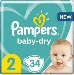 Pampers® Pampers Baby-Dry - Maat 2 (4-8kg) - 34 Luiers