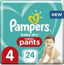 Pampers® Pampers Baby-Dry Pants Maat 4 (9kg-15kg) - 24 Luierbroekjes