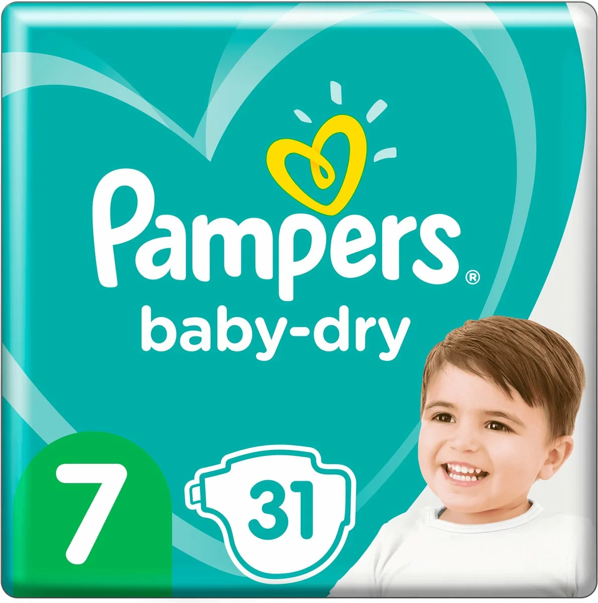 Pampers® Pampers Baby-Dry Maat 7 (15kg+) - 31 Luiers 8 Pampers® Pampers Baby-Dry Maat 7 (15kg+) - 31 Luiers - Afbeelding 6