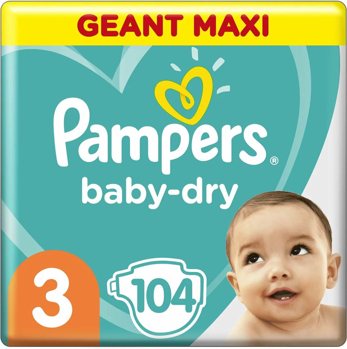 Pampers® Pampers - Baby Dry - Maat 3 - Mega Pack - 104 Luiers 17 Pampers® Pampers - Baby Dry - Maat 3 - Mega Pack - 104 Luiers - Afbeelding 15