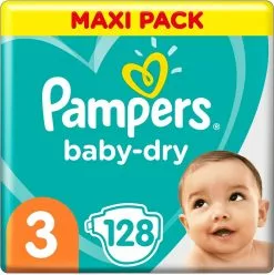 Pampers® Pampers Baby Dry Maat 3 - 128 Luiers Voordeelvepakking -Pampers Katoenen luiers Verkoopwinkel 1193x1200 6