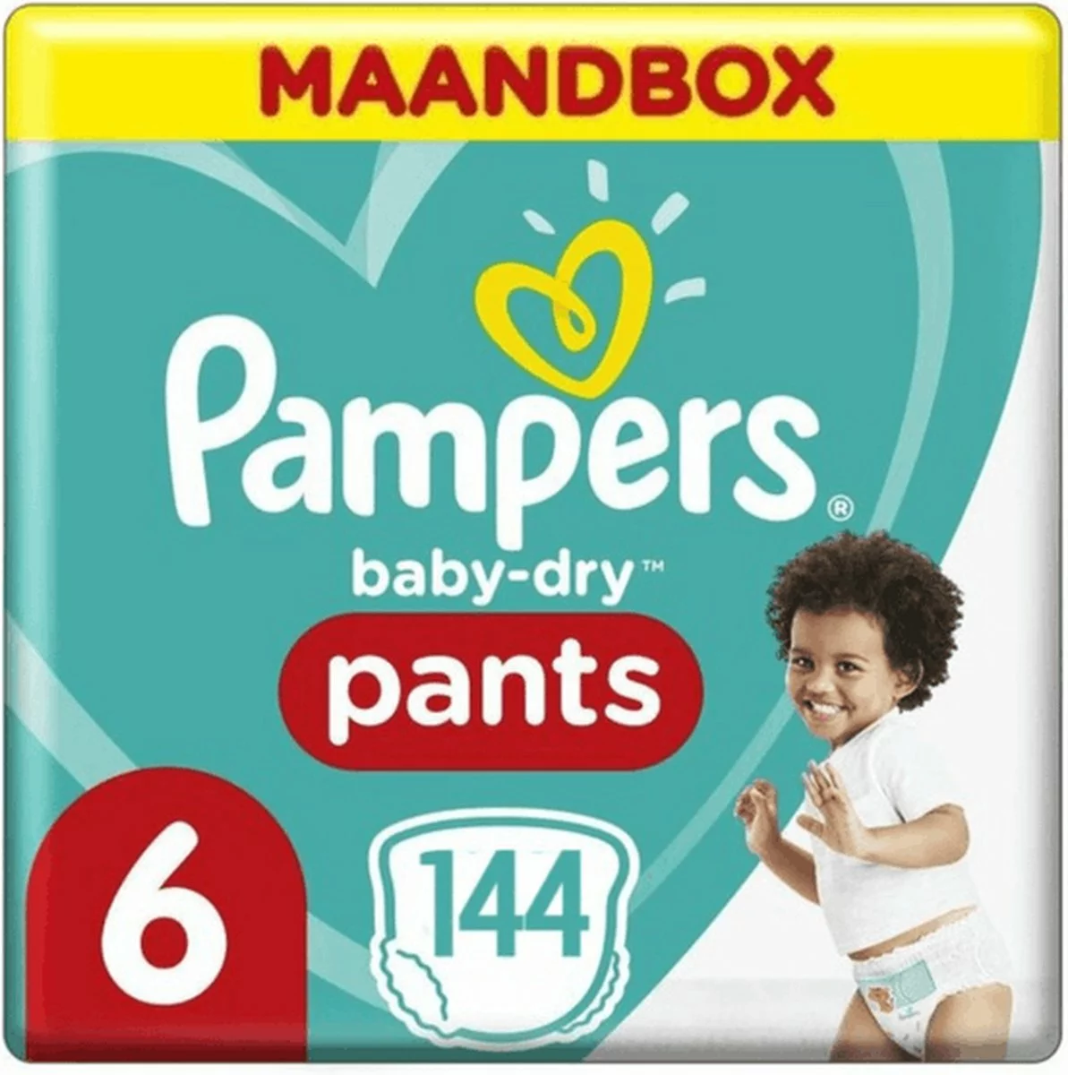 Pampers® Pampers Baby Dry Nappy Pants Maat 6 - 144 Luierbroekjes Maandbox 3 Pampers® Pampers Baby Dry Nappy Pants Maat 6 - 144 Luierbroekjes Maandbox