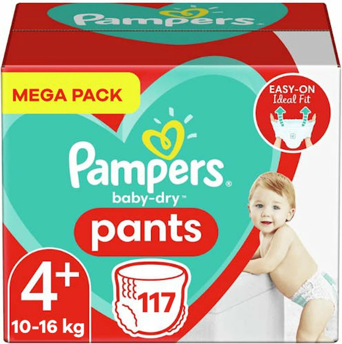 Pampers® Pampers - Baby Dry Pants - Maat 4+ - Mega Pack - 117 Luierbroekjes 3 Pampers® Pampers - Baby Dry Pants - Maat 4+ - Mega Pack - 117 Luierbroekjes