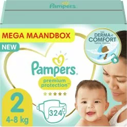 Pampers® Pampers - Premium Protection - Maat 2 - Mega Maandbox - 324 Luiers