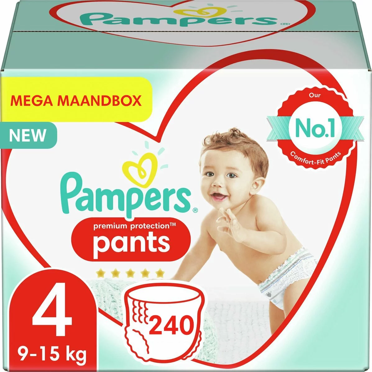 Pampers® Pampers - Premium Protection Pants - Maat 4 - Mega Maandbox - 240 Broekjes 3 Pampers® Pampers - Premium Protection Pants - Maat 4 - Mega Maandbox - 240 Broekjes