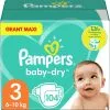 Pampers® Pampers - Baby Dry - Maat 3 - Mega Pack - 104 Luiers 2 Pampers® Pampers - Baby Dry - Maat 3 - Mega Pack - 104 Luiers -Pampers Katoenen luiers Verkoopwinkel 1198x1200 19