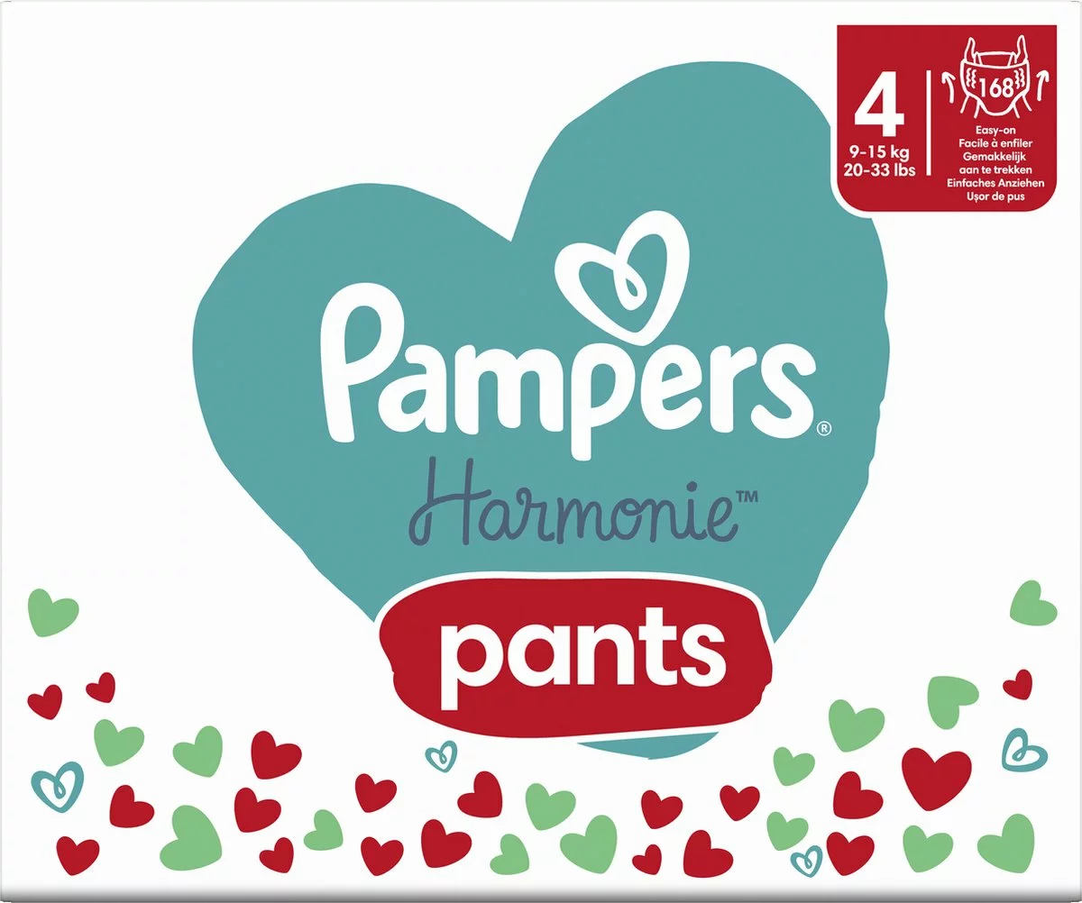 Pampers® Pampers Harmonie Pants Maat 4 - 168 Luierbroekjes - 9kg Tot 15kg - Maandbox 5 Pampers® Pampers Harmonie Pants Maat 4 - 168 Luierbroekjes - 9kg Tot 15kg - Maandbox - Afbeelding 3
