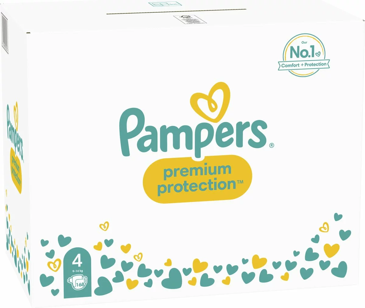 Pampers® Pampers Premium Protection Luiers - Maat 4 (9-14 Kg) - 168 Stuks - Multi-Pack 11 Pampers® Pampers Premium Protection Luiers - Maat 4 (9-14 Kg) - 168 Stuks - Multi-Pack - Afbeelding 9