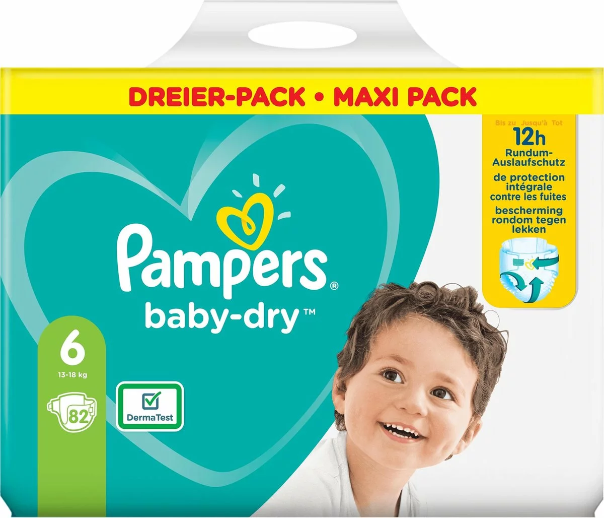 Pampers® Pampers - Baby Dry - Maat 6 - Mega Pack - 82 Luiers 19 Pampers® Pampers - Baby Dry - Maat 6 - Mega Pack - 82 Luiers - Afbeelding 17