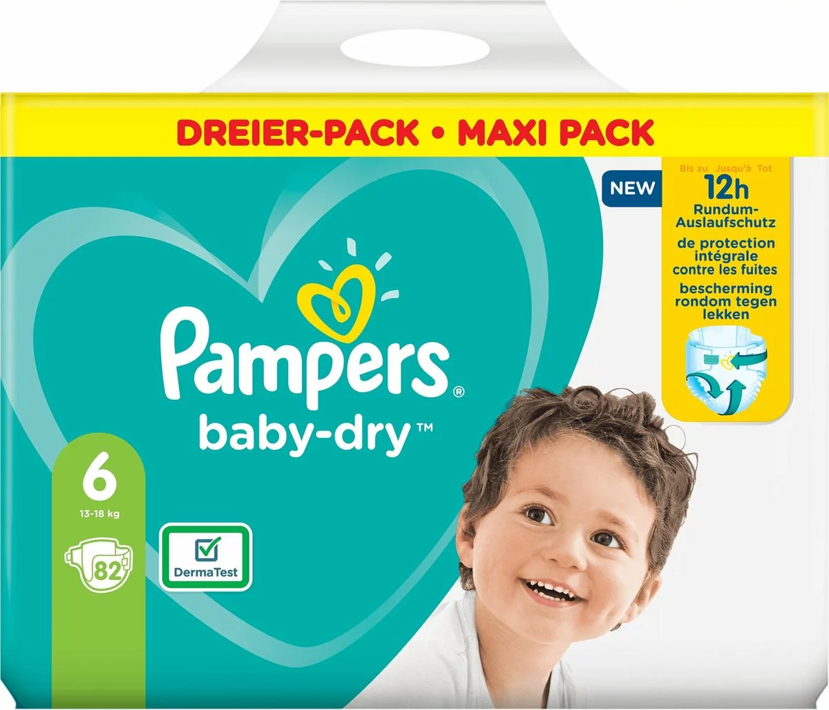 Pampers® Pampers - Baby Dry - Maat 6 - Mega Pack - 82 Luiers 5 Pampers® Pampers - Baby Dry - Maat 6 - Mega Pack - 82 Luiers - Afbeelding 3