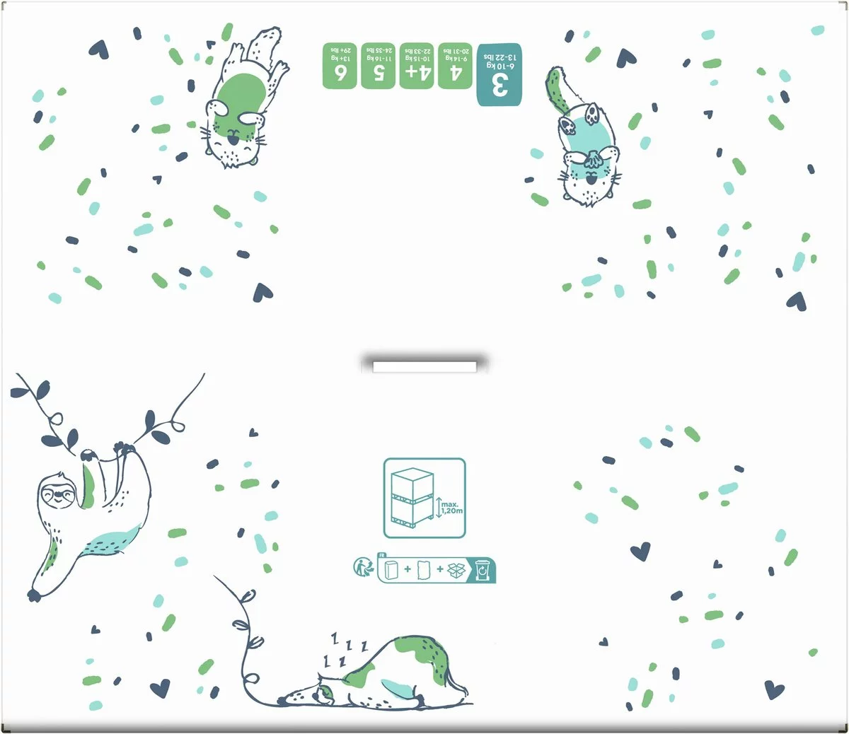 Pampers® Pampers Harmonie Luiers - Maat 3 (6-10kg) - 204 Luiers - Maandbox 10 Pampers® Pampers Harmonie Luiers - Maat 3 (6-10kg) - 204 Luiers - Maandbox - Afbeelding 8