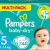 Pampers® Pampers Baby-Dry Luiers - Maat 5 (11-16 Kg) - 144 Stuks - Multi-Pack -Pampers Katoenen luiers Verkoopwinkel 1200x1042