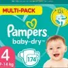 Pampers® Pampers Baby-Dry Luiers - Maat 4 (9-14 Kg) - 174 Stuks - Multi-Pack 1 Pampers® Pampers Baby-Dry Luiers - Maat 4 (9-14 Kg) - 174 Stuks - Multi-Pack -Pampers Katoenen luiers Verkoopwinkel 1200x1042 2