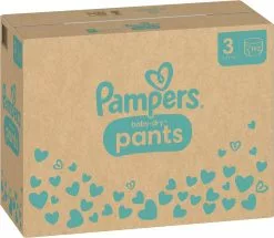 Pampers® Pampers Baby-Dry Pants - Maat 3 (6-11kg) - 192 Luierbroekjes - Maandbox -Pampers Katoenen luiers Verkoopwinkel 1200x1043 3