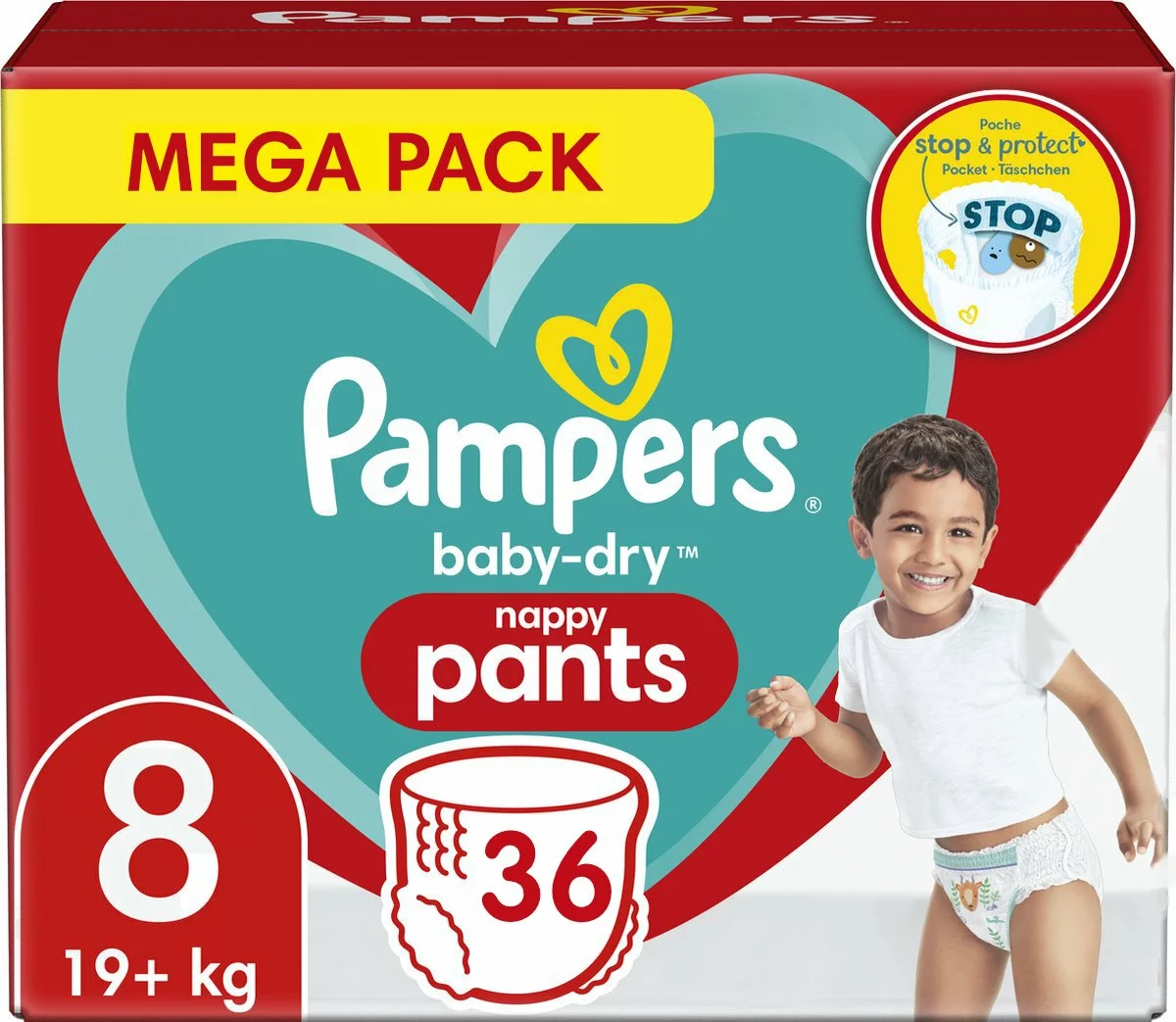 Pampers® Pampers - Baby Dry Pants - Maat 8 - Mega Pack - 36 Luierbroekjes 3 Pampers® Pampers - Baby Dry Pants - Maat 8 - Mega Pack - 36 Luierbroekjes