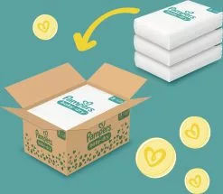 Pampers® Pampers Baby-Dry - Maat 3 (6kg - 10kg) - 222 Luiers - Maandbox -Pampers Katoenen luiers Verkoopwinkel 1200x1044 1