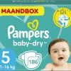 Pampers® Pampers Baby Dry Maat 5 (11-16kg) - 186 Luiers -Pampers Katoenen luiers Verkoopwinkel 1200x1044 2