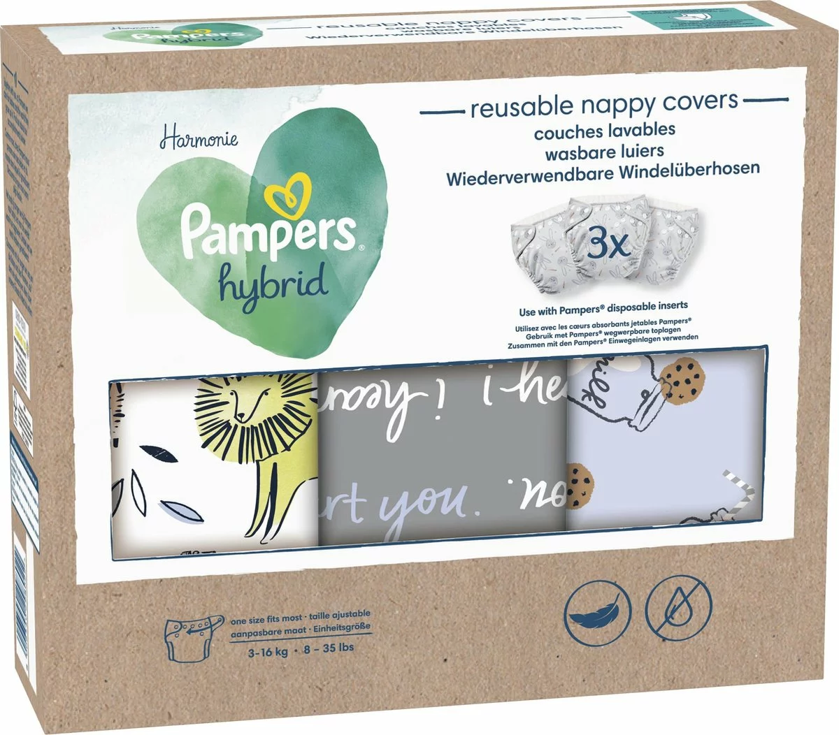 Pampers® Pampers Harmonie Hybrid - Wasbare Luiers Voor Baby’s - 3 Wasbare Luiers 15 Pampers® Pampers Harmonie Hybrid - Wasbare Luiers Voor Baby’s - 3 Wasbare Luiers - Afbeelding 13
