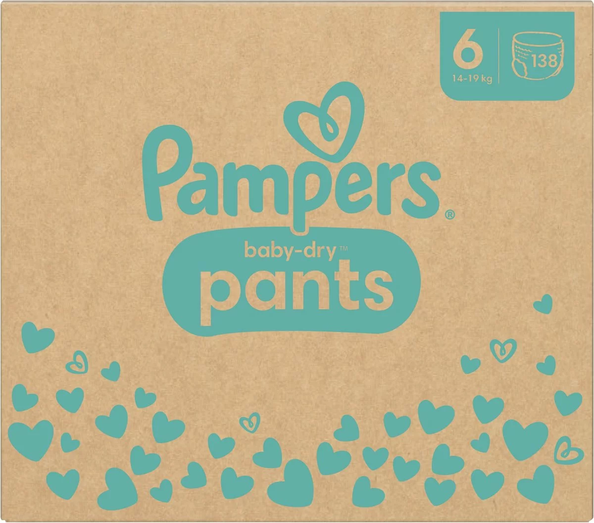 Pampers® Pampers Baby-Dry Pants - Maat 6 (14-19kg) - 138 Luierbroekjes - Maandbox 13 Pampers® Pampers Baby-Dry Pants - Maat 6 (14-19kg) - 138 Luierbroekjes - Maandbox - Afbeelding 11