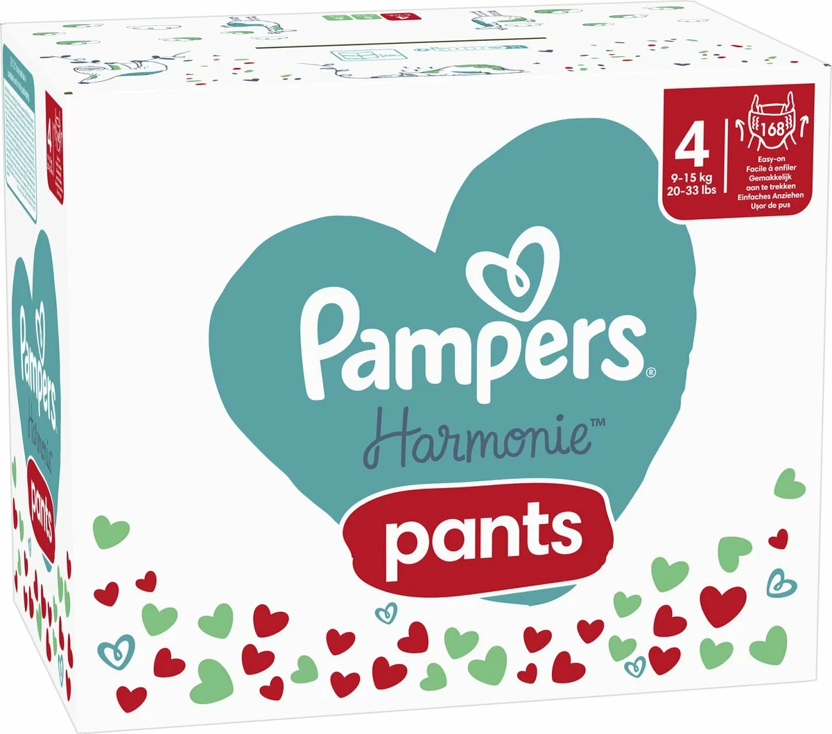 Pampers® Pampers Harmonie Pants Maat 4 - 168 Luierbroekjes - 9kg Tot 15kg - Maandbox 11 Pampers® Pampers Harmonie Pants Maat 4 - 168 Luierbroekjes - 9kg Tot 15kg - Maandbox - Afbeelding 9