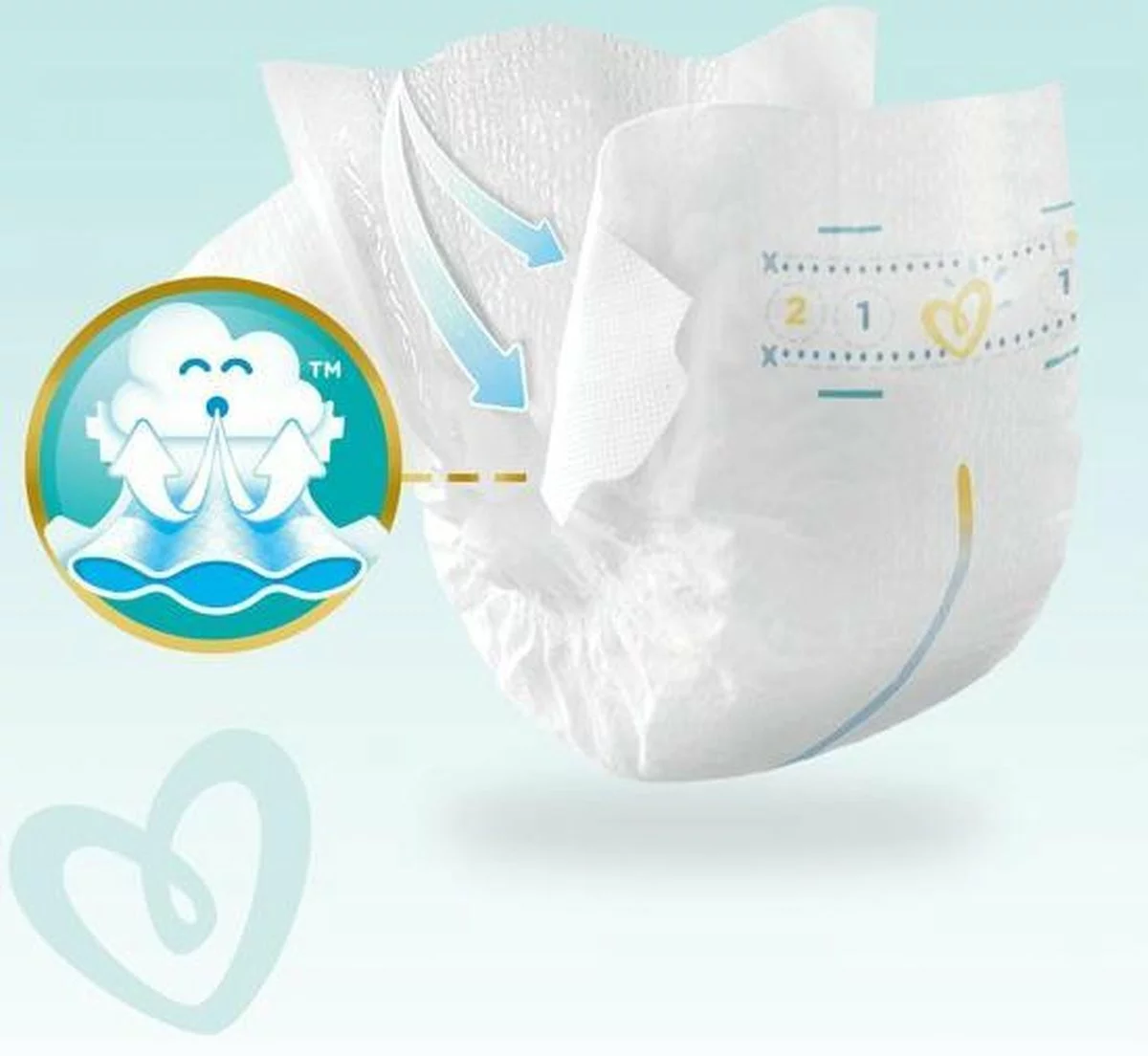Pampers® Pampers Premium Protection Luiers Maat 3 - 50 Luiers 5 Pampers® Pampers Premium Protection Luiers Maat 3 - 50 Luiers - Afbeelding 3