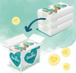 Pampers® Pampers Harmonie Luiers - Maat 4 (9-14kg) - 174 Luiers - Maandbox -Pampers Katoenen luiers Verkoopwinkel 1200x1160 3