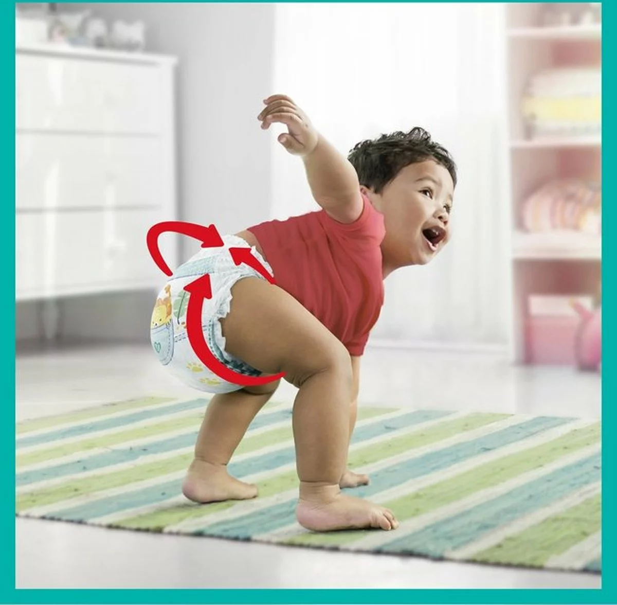 Pampers® Pampers Baby Dry Pants Luierbroekjes - Maat 6 - Mega Pack - 66 Luierbroekjes 4 Pampers® Pampers Baby Dry Pants Luierbroekjes - Maat 6 - Mega Pack - 66 Luierbroekjes - Afbeelding 2