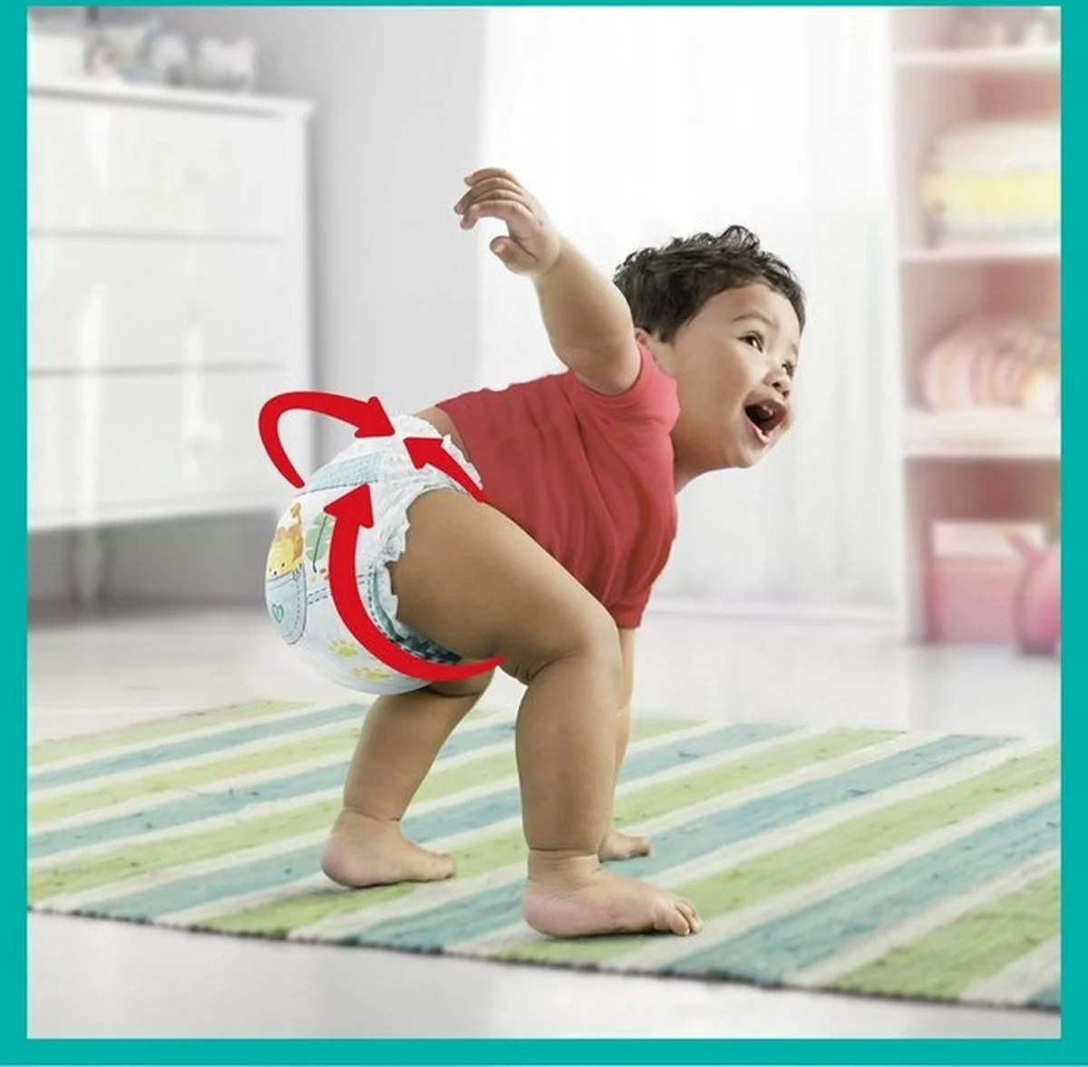 Pampers® Pampers - Baby Dry Pants - Maat 4+ - Mega Pack - 117 Luierbroekjes 7 Pampers® Pampers - Baby Dry Pants - Maat 4+ - Mega Pack - 117 Luierbroekjes - Afbeelding 5