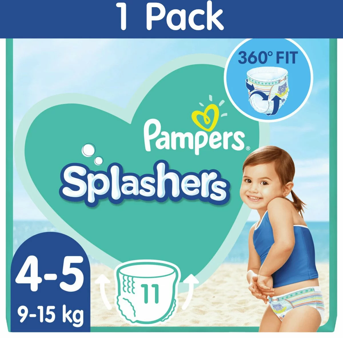 Pampers® PAMPERS SPLASHERS MT4 11ST 4 Pampers® PAMPERS SPLASHERS MT4 11ST - Afbeelding 2