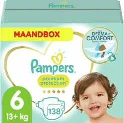 Pampers® Pampers Premium Protection Maat 6 - 138 Luiers Maandbox