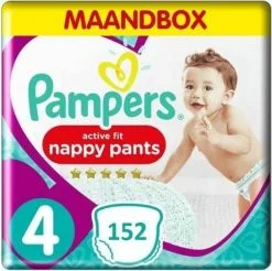 Pampers® Pampers Premium Protection Pants Maat 4 - 152 Luierbroekjes Maandbox