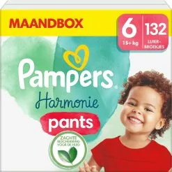 Pampers® Pampers Harmonie Pants Maat 6 - 132 Luierbroekjes - 15kg+ - Maandbox
