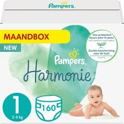 Pampers® Pampers Harmonie / Pure Maat 1 (2-5kg) 160 Luiers 25 Pampers® Pampers Harmonie / Pure Maat 1 (2-5kg) 160 Luiers -Pampers Katoenen luiers Verkoopwinkel 1200x1197 18