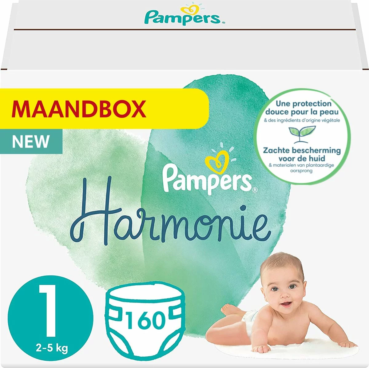 Pampers® Pampers Harmonie / Pure Maat 1 (2-5kg) 160 Luiers 12 Pampers® Pampers Harmonie / Pure Maat 1 (2-5kg) 160 Luiers - Afbeelding 10