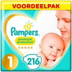 Pampers® Pampers Premium Protection Maat 1 (2-5kg) - 216 Luiers 29 Pampers® Pampers Premium Protection Maat 1 (2-5kg) - 216 Luiers -Pampers Katoenen luiers Verkoopwinkel 1200x1197 22