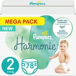 Pampers® Pampers - Harmonie / Pure - Maat 2 - Mega Pack - 78 Luiers