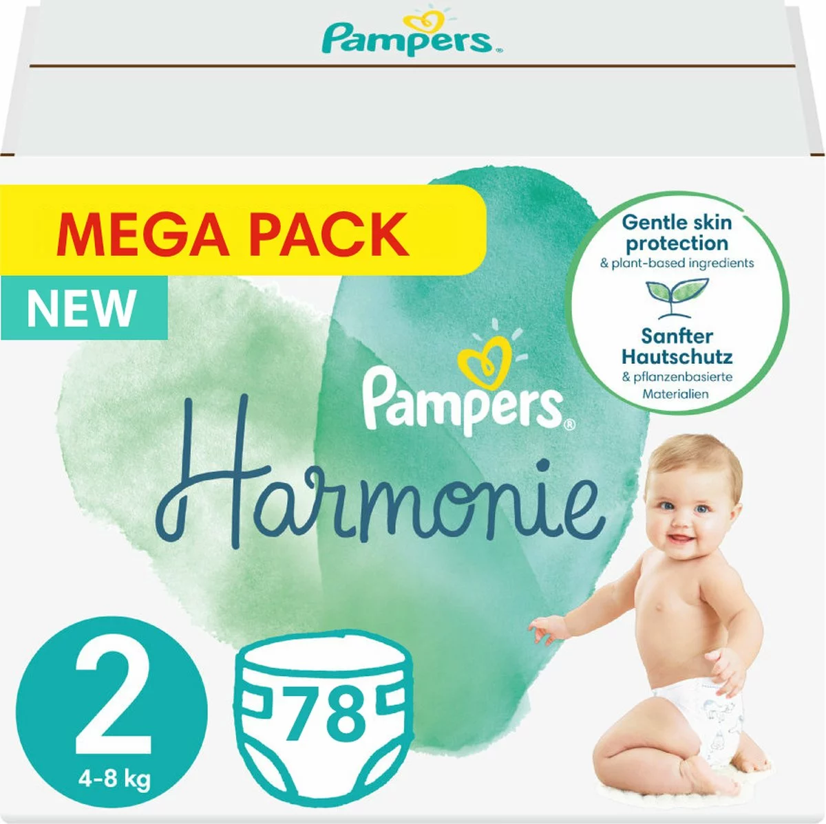 Pampers® Pampers - Harmonie / Pure - Maat 2 - Mega Pack - 78 Luiers 3 Pampers® Pampers - Harmonie / Pure - Maat 2 - Mega Pack - 78 Luiers