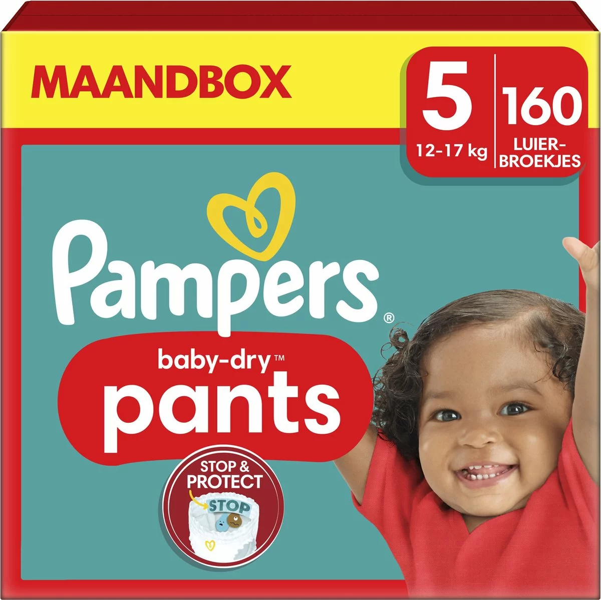 Pampers® Pampers Baby-Dry Pants - Maat 5 (12-17kg) - 160 Luierbroekjes - Maandbox 10 Pampers® Pampers Baby-Dry Pants - Maat 5 (12-17kg) - 160 Luierbroekjes - Maandbox - Afbeelding 8