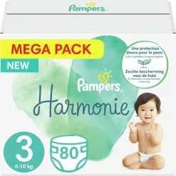 Pampers® Pampers - Harmonie / Pure - Maat 3 - Mega Pack - 80 Luiers